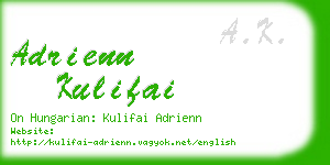 adrienn kulifai business card